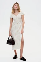 Robe maxi avec détail à nouer