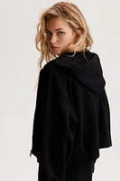 Oversized zip-through hoodie