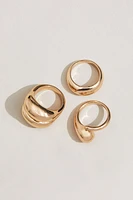 3-Pack Chunky Rings