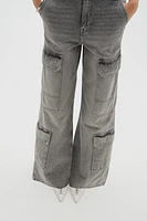 Denim Cargo Pants