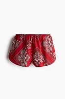 Tie-Detail Beach Shorts