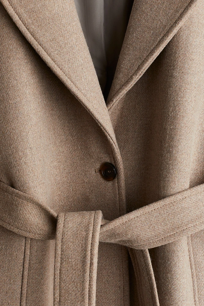 Wool-Blend Maxi Coat