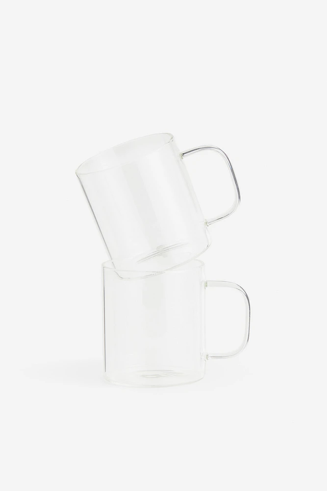 2-pack Glass Mugs