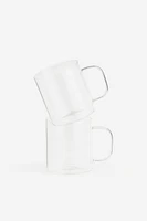 2-pack Glass Mugs