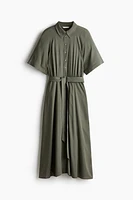 Tie-belt Shirt Dress