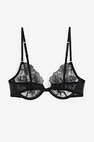 Non-padded Underwire Mesh Bra