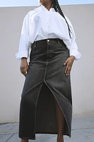 Denim Maxi Skirt