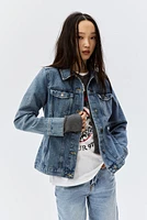 Tapered-Waist Denim Jacket