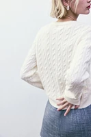 Cable-Knit Cardigan