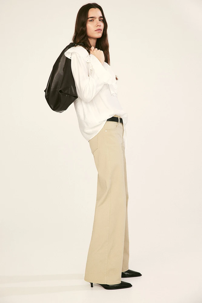 Low-waist Twill Pants