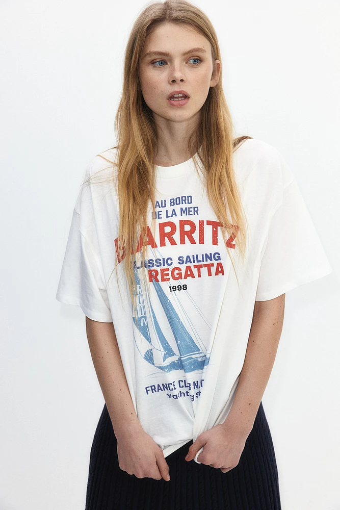 Oversized T-Shirt with Motif