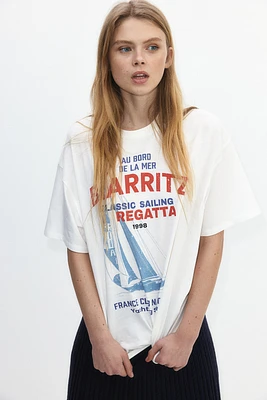 Oversized T-Shirt with Motif