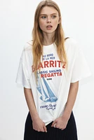 Oversized T-Shirt with Motif