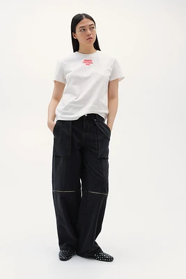 Jean cargo Taille Basse Coupe Tonneau