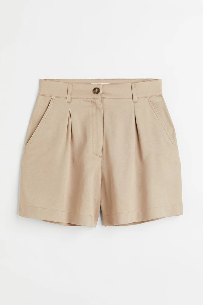 Lyocell-blend Chino Shorts