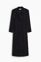 Velvet Tuxedo Jacket Dress