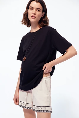 Short MAMA Before & After en piqué
