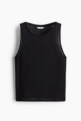 Rib-knit vest top