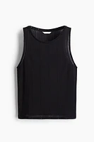 Rib-knit vest top