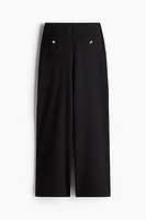 Wide-Leg Jersey Pants