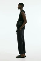 Pantalon décontracté en sergé de coton mélangé
