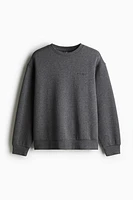 Loose Fit Ribbed Sweatshirt