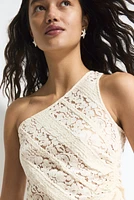 Haut asymétrique avec dentelle