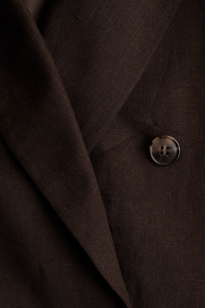 Linen-Blend Blazer