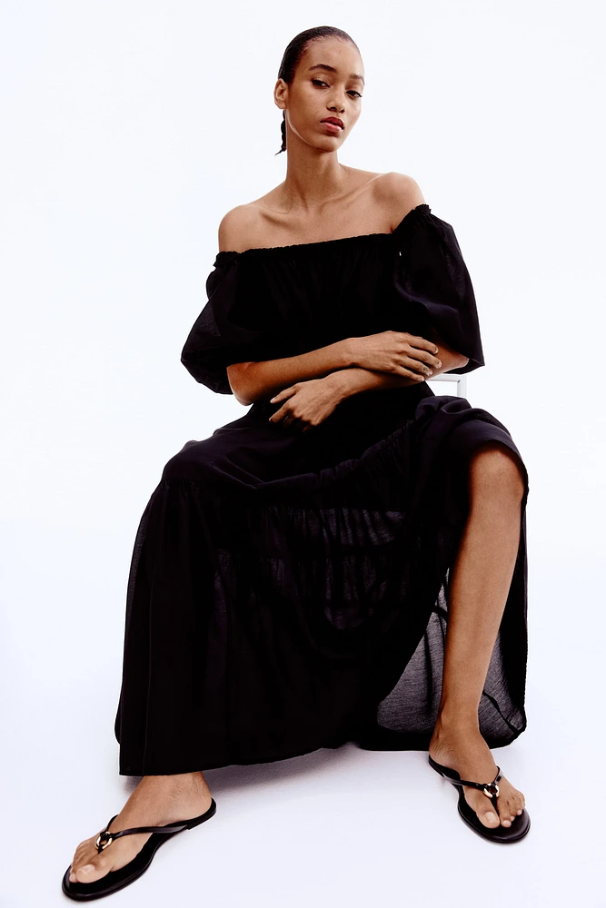 Square-Neck Maxi Dress