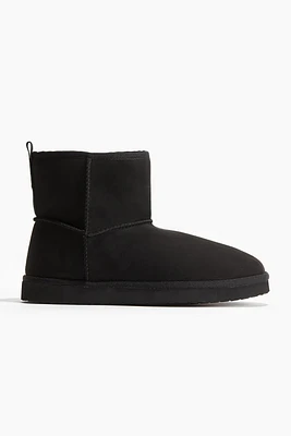 Warm-lined Slip-on Boots