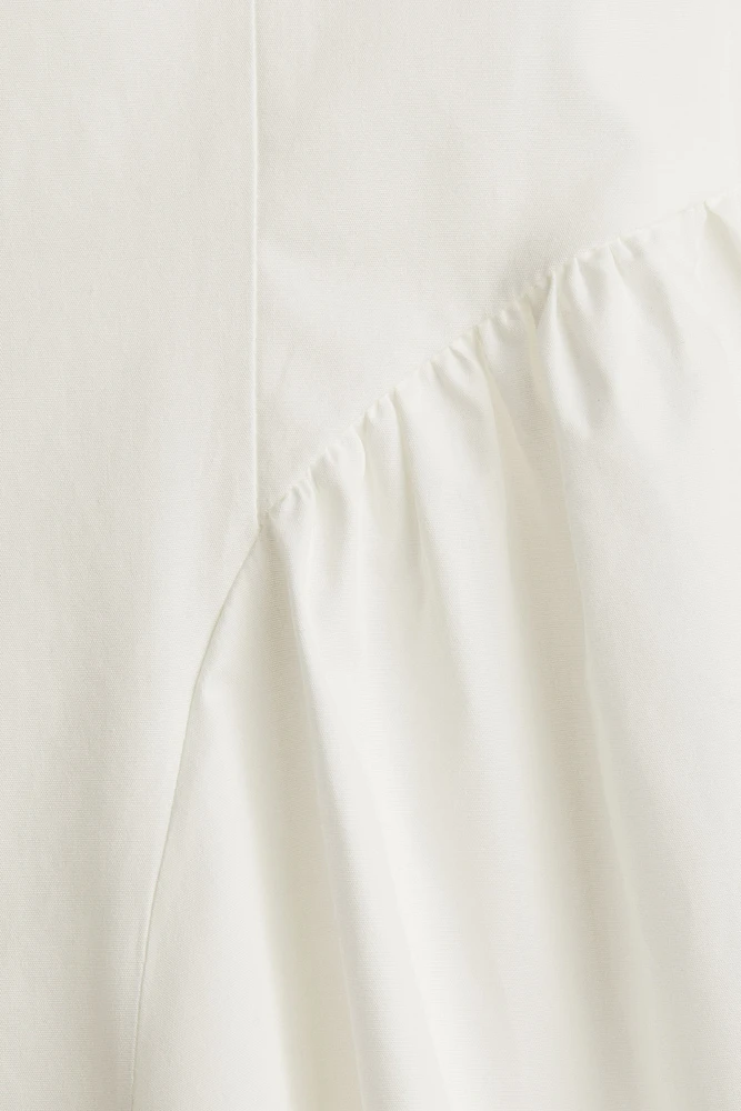 Open-Back Poplin Dress