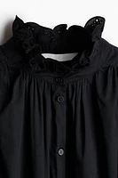 Blouse avec détail de broderie anglaise