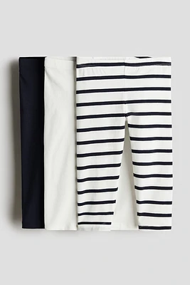Lot de 3 leggings en coton