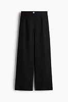 Linen-Blend Pants