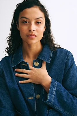Twill Jacket with Collar