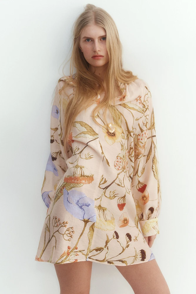 Robe tunique avec ceinture à nouer