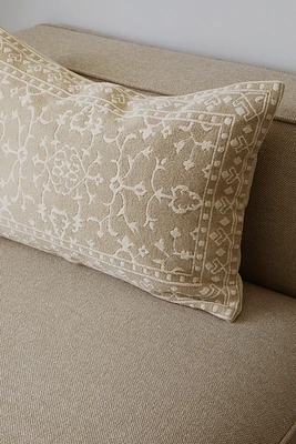 Patterned Cotton Canvas Cushion Cover