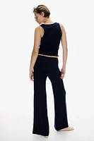Pointelle Jersey Pants