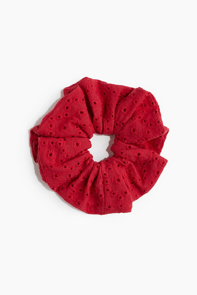 Embroidered Scrunchie