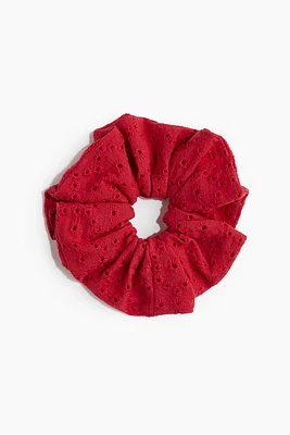 Embroidered Scrunchie
