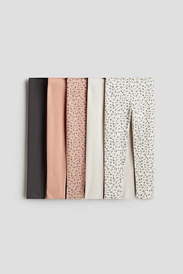 Lot de 5 leggings en jersey