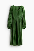 Pleated Chiffon Dress