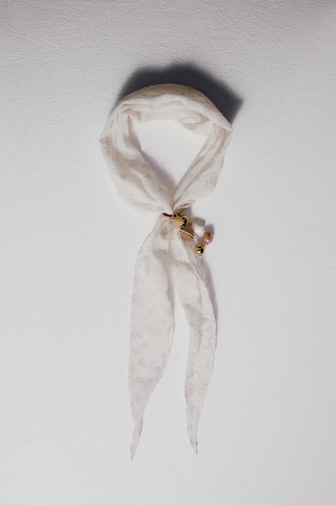 Embroidered Neck Scarf