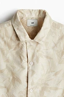 Regular Fit Printed Resort Shirt