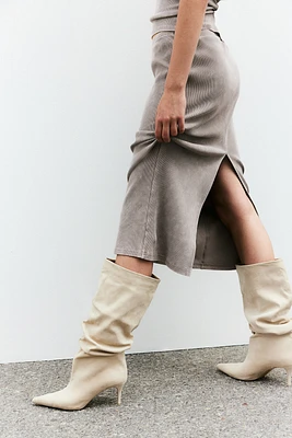 Ruched Leg Boots