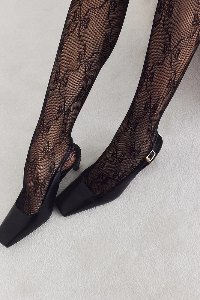 Patterned Fishnet Tights