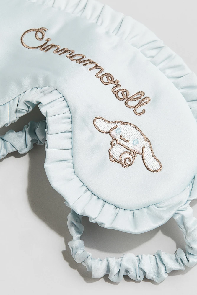 Satin Sleep Mask with Embroidery