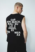 Loose-Fit Printed Tank Top