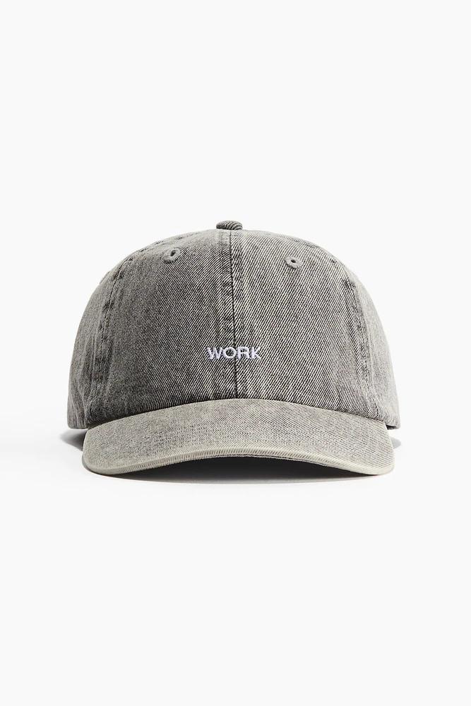 Cotton Cap with Embroidery