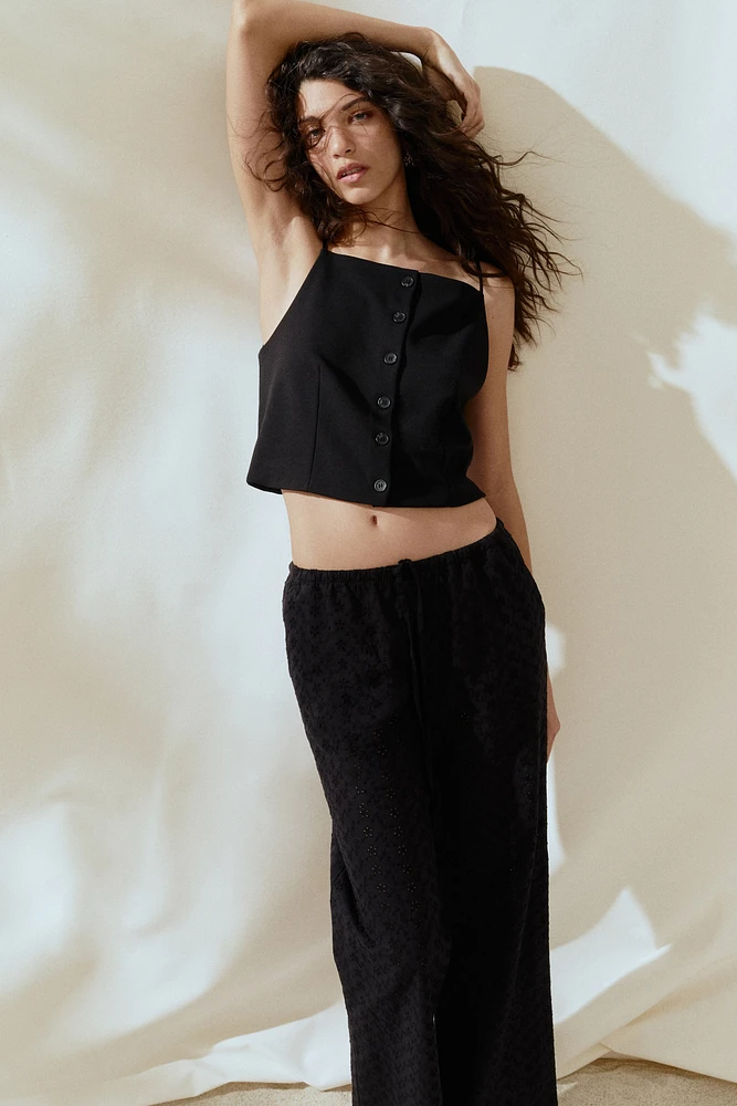 Straight-Leg Drawstring Pants